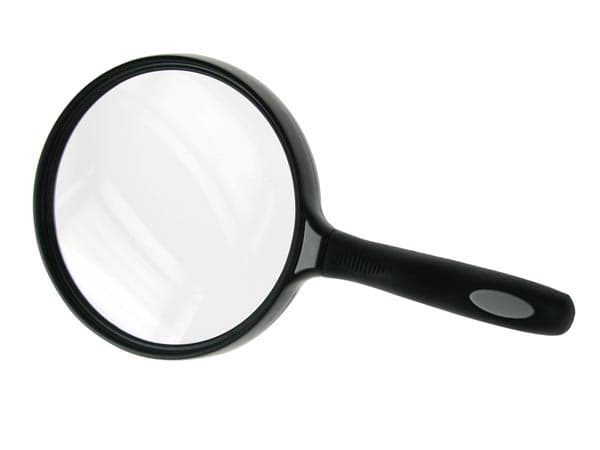 LUPA REDONDA CON MANGO ERGONOMICO SOFT TOUCH 25x DIOPTRIAS 130 mm