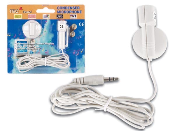 Microfono De Solapa O Sobremesa Para Ordenador Electret