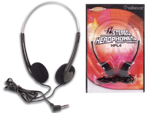 AURICULARES TIPO DIADEMA ESTEREO LIGEROS 27mm CABLE 120 m