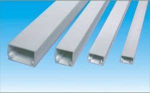 MINI CANALETA ADHESIVA BLANCA 16 x 16mm