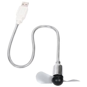 Ventilador Usb Flexible Para Pc Plata