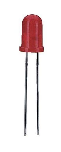 LED ESTANDAR 5mm ROJO DIFUSO 40 13 3 mcd