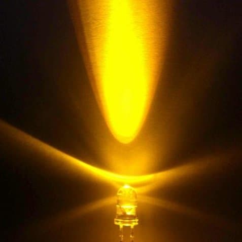 LED AMARILLO ALTA LUMINOSIDAD 5mm 6000mcd