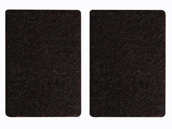 2 x CINTA FIELTRO ADHESIVA RECTANGULAR COLOR NEGRO 2 UNIDADES