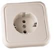 Base Enchufe Ac Tt Empotrar Ceramica Color Blanco 16A