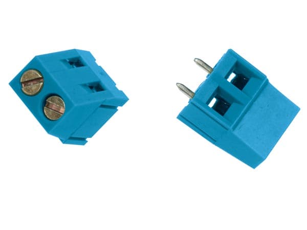 Regleta De Conexion Por Tornillos 2 Contactos Estaados Azul