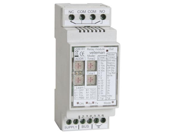 Modulo Rele Con Temporizador De 1 Canal Carril Rail Din