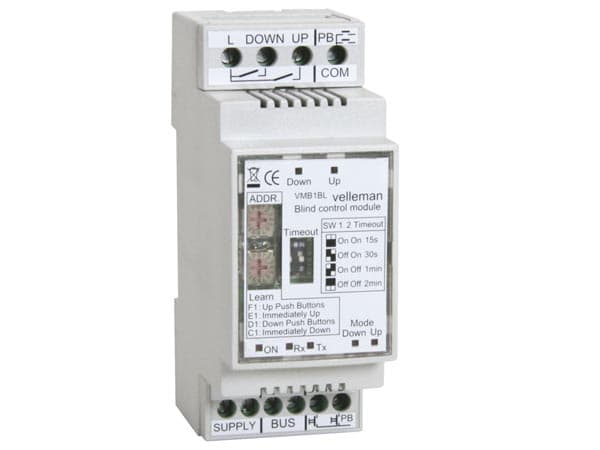 Modulo Controlador De Persianas Funcional Montaje Rail Din