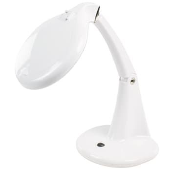 Flexo Lupa Base Sujeccion 60 Led 12 Dioptrias Blanco
