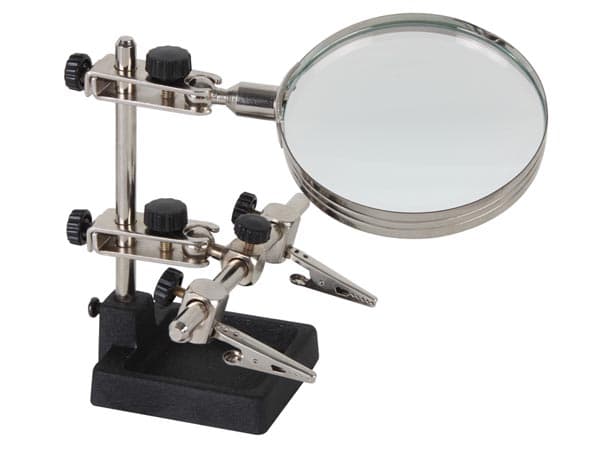 Soporte Para Circuitos Impresos Con Lupa Pinzas Coco