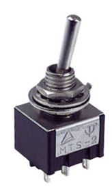 Interruptor Conmutador On Off On Bipolar Con Palanca Y Tuerca Cero Al Centro