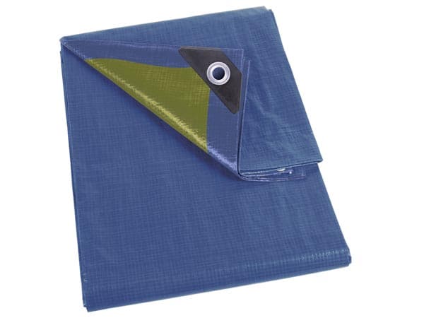 LONA TOLDO COLOR AZUL CAQUI PARA JARDIN REGULAR 4 x 6m