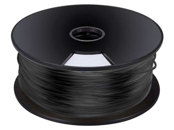 ROLLO FILAMENTO DE PLA PARA IMPRESORA IMPRESION 3D COLOR NEGRO 3mm 1Kg