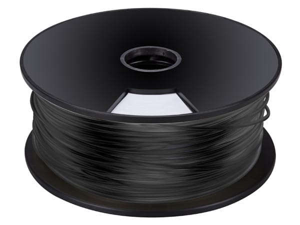 ROLLO FILAMENTO DE ABS PARA IMPRESORA IMPRESION 3D COLOR NEGRO 3mm 1Kg