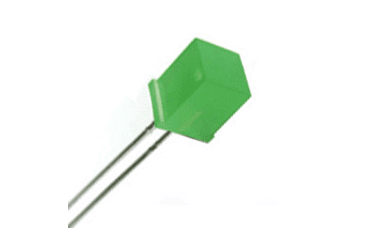 LED CUADRADO VERDE DIFUSO 5x5x72mm 8mcd