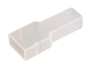 FUNDA PARA TERMINAL FASTON 65mm MACHO HEMBRA COLOR ROJO