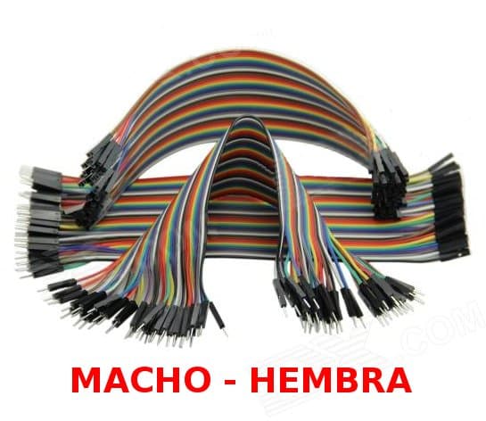 40 CABLES DUPONT PIN CONECTOR PLACA PROTOBOARD ARDUINO MACHO HEMBRA 20cm
