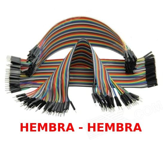 40 CABLES DUPONT PIN CONECTOR PLACA PROTOBOARD ARDUINO HEMBRA HEMBRA 20cm